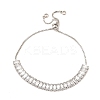 Adjustable Brass Micro Pave Cubic Zirconia Tennis Bracelets BJEW-F416-03P-1