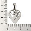 Non-Tarnish 304 Stainless Steel Pendants STAS-H184-07P-3