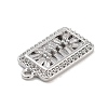 Brass with Clear Cubic Zirconia Pendants LS-KK-Z061-21C-P-2