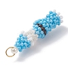 Easter Glass Seed Beaded Dwarf Pendants PALLOY-MZ01037-03-4