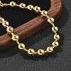 Rack Plating Brass Ball Chain Bracelets for Women BJEW-G676-01C-G-2