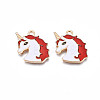 Alloy Enamel Pendants ENAM-S130-20E-2