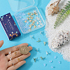 40Pcs 2 Colors Starfish Shape 201 Stainless Steel Stud Earring Findings STAS-SC0007-94-3