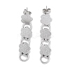 Non-Tarnish 304 Stainless Steel Stud Dangle Earrings for Women EJEW-Q381-04P-1
