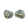 Sparkling Acrylic Heart Beads with Rhinestone Embellishment LS-OACR-NH0001-02A-03-2