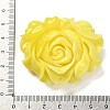 Synthetic Shell Dyed Carved Flower Connector Charms CORA-D034-01E-3