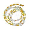 Electroplate Glass Beads Strands EGLA-S192-001A-B12-4