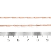 Brassl Twisted Bar Link Chain Necklaces for Men Women NJEW-G160-15RG-5