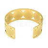 304 Stainless Steel Wide Hollow Saint Benedict Medal Open Cuff Bangles LS-BJEW-S154-01G-3