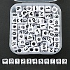 Opaque White Acrylic Beads MACR-YW0002-24-1