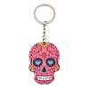 Plastic Pendant Keychain SKUL-PW0002-060E-1