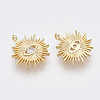 Brass Cubic Zirconia Pendants LS-KK-Q761-51G-NF-2