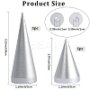 2Pcs 2 Styles Alloy Ring Display Stands RDIS-BBC0001-01P-2