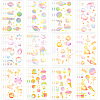 36Pcs 2 Style PVC Waterproof Self-Adhesive Picture Stickers STIC-SP0001-09C-1