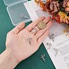 4 Pairs Brass with Cubic Zirconia Stud Earrings for Women EJEW-BC0001-17P-3