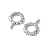 Brass Micro Pave Cubic Zirconia Peg Bails KK-D324-24P-2