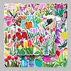 50Pcs Tulip Pattern Waterproof PVC Plastic Scrapbook Stickers STIC-PW0001-365-2