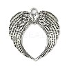 Tibetan Style Alloy Wing Large Pendants X-TIBEP-S100-AS-RS-1