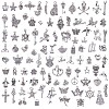 100Pcs Tibetan Style Alloy Pendants JX213A-1