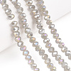 Electroplate Glass Beads Strands EGLA-A034-J8mm-B09-4
