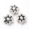 Handmade Porcelain Flower Beads PORC-J008-06-1