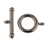 Brass Ring Toggle Clasps  LS-KK-L116-30B-1