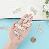 3 Sets 201 Stainless Steel Bookmarks STAS-DR0001-09B-3