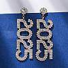Brass Rhinestone Stud Earrings LS-EJEW-Q012-01G-4