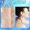 8Pcs 2 Style Brass Micro Pave Clear Cubic Zirconia Charms ZIRC-BBC0001-86-5