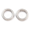 Non-Tarnish 316 Stainless Steel Spring Gate Rings STAS-M296-01P-B-01-2