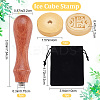 CRASPIRE 1Pc Golden Tone Brass Stamp Head DIY-CP0007-82E-2
