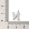 304 Stainless Steel Micro Pave Cubic Zirconia Pendants STAS-H228-06P-N-3