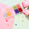 350Pcs 10 Colors Transparent Spray Painted Frosted Glass Beads GLAA-YW0005-27-4