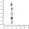 Brass Micro Pave Cubic Zirconia Big Pendants KK-K418-03C-P-3