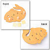 Wood Wall Mounted Hook Hangers HJEW-CN0001-10-3