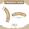 30Pcs Alloy Curved Tube Beads FIND-PH0022-67B-2