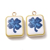 Printed Alloy with Acrylic Pendants AL-CBAE25B-02A-G-1