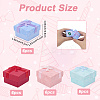 24Pcs 4 Colors Valentines Day Presents Packages Cardboard Ring Boxes CBOX-SP0001-02-2