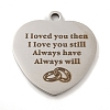 Non-Tarnish Valentine's Day 201 Stainless Steel Pendants STAS-L079-24P-03-1