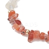 Natural Gemstone Chip Beaded Bracelets for Women BJEW-JB13350-4