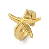 Stafish 304 Stainless Steel Open Cuff Rings for Women RJEW-F174-01G-2