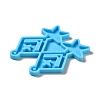 DIY Rhombus with Star Pendant Silicone Molds DIY-I099-06-4