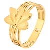 Lotus 304 Stainless Steel Hinged Bangles FS-WG60480-01-3