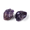 Natural Amethyst Heart Beads G-T144-04F-2