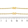 304 Stainless Steel Double Round Rope Chain Necklaces NJEW-C073-10G-5