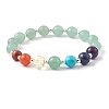 Natural Green Aventurine Beaded Bracelets BJEW-JB09467-04-1
