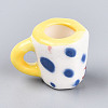 Handmade Porcelain Mug Cup Decoration PORC-T133-20B-2