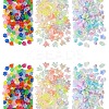 200Pcs 8 Colors Transparent Acrylic Bead Caps TACR-YW0002-20-2