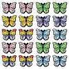12Pcs 6 Styles Butterfly Food Grade Eco-Friendly Silicone Beads SIL-CJ0001-89-1