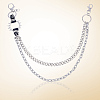 1Pc Alloy Double Layer Chain Belts for Pants AJEW-GF0011-93A-7